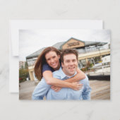 Vet aantekening slaat de datum op save the date (Achterkant)