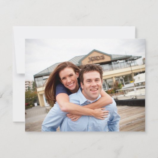 Vet aantekening slaat de datum op save the date (Achterkant)