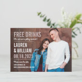 Vet Aanvraag Bewerkbare kleur Opslaan van de datum Bedankkaart (Staand voorkant)