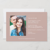 Vet Aanvraag Bewerkbare kleur Opslaan van de datum Bedankkaart (Achterkant)