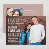 Vet Aanvraag Bewerkbare kleur Opslaan van de datum Bedankkaart (Voorkant / Achterkant)