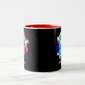 Vet Abstract - Aangepaste Mok kubussen (Center)