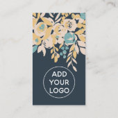 Vet abstract blauw hallo visitekaartje