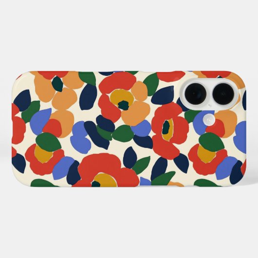 Vet Abstract bloemmotief Case-Mate iPhone Case (Achterkant (horizontaal))