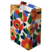 Vet Abstract bloemmotief Medium Cadeauzakje (Achterkant Gekanteld)