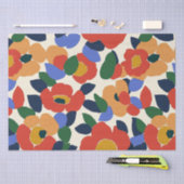 Vet Abstract bloemmotief Tissuepapier (Craft)