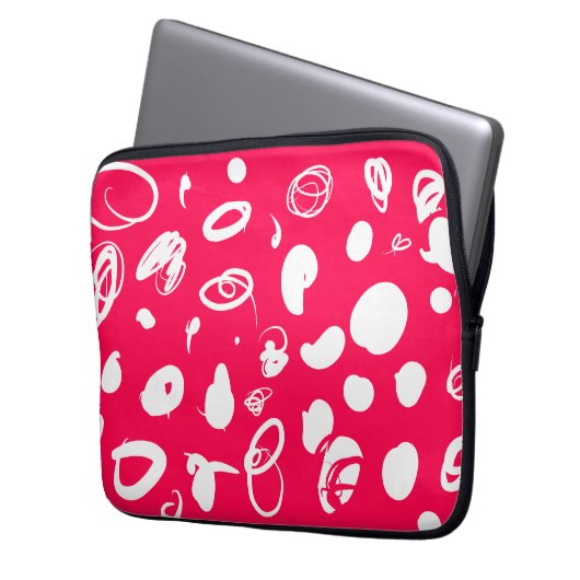 vet abstract design Electronics Bag Laptop Sleeve (Voorkant Links)