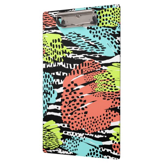 Vet Abstract dierpatroon Klembord (Links)