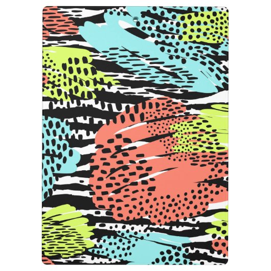 Vet Abstract dierpatroon Klembord (Achterkant)