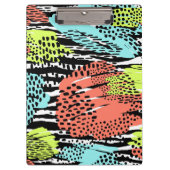 Vet Abstract dierpatroon Klembord (Voorkant)