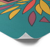 Vet Abstract "Drink koffie, lees boeken" Poster (Hoek)