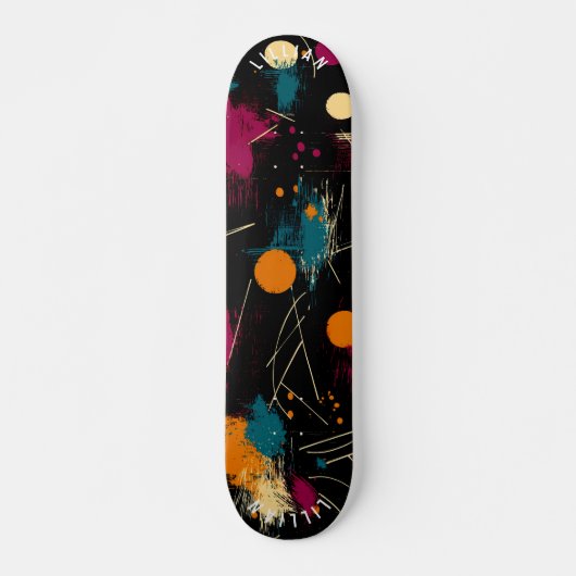 Vet Abstract Expressionisme Schaats Deck Persoonlijk Skateboard (Voorkant)