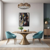 Vet Abstract expressionistisch portret van moderne Poster