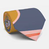 Vet Abstract gemarmerd oud ontwerp in najaarkleure Stropdas (Opgerold)