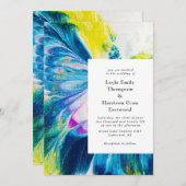 Vet abstract geschilderde achtergrond kaart (Voorkant / Achterkant)