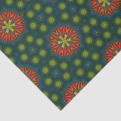 Vet Abstract Hippie Cute Red Green Enic Tribal Tissuepapier (Detail)