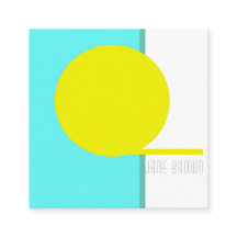 Vet Abstract Kunstcirkel Turquoise Green Yellow