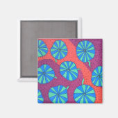 Vet Abstract kunstnet Magneet (Voorkant / Achterkant)