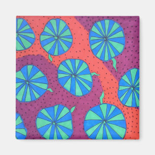 Vet Abstract kunstnet Magneet