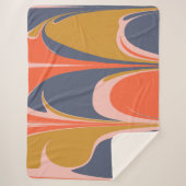 Vet Abstract marmer grafisch ontwerp Sherpa Deken (Voorkant)