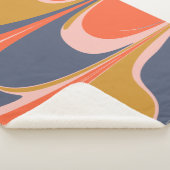 Vet Abstract marmer grafisch ontwerp Sherpa Deken (3/4)
