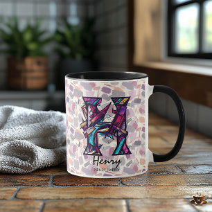 Vet Abstract Monogram Mok - H voor Henry