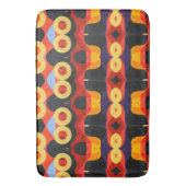 Vet abstract oranje geel badmat (Voorkant Verticaal)