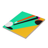 Vet Abstract poel Billiches Tegeltje (Zijkant)