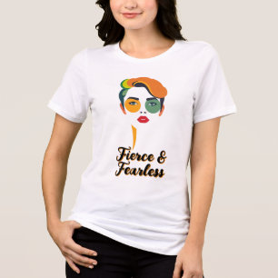 Vet Abstract Pop Art Face Tri-Blend Shirt