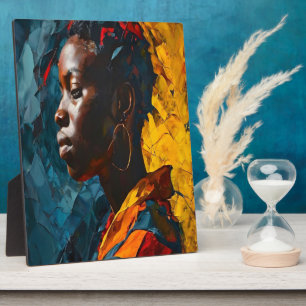 Vet Abstract Portret Levendig Expressionisme Kunst Fotoplaat