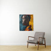 Vet Abstract Portret Levendig Expressionisme Kunst Wandkleed (In situ)