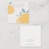 Vet Abstract, robuust beeldscherm met lemon-belast Vierkante Visitekaartje (Voorkant / Achterkant)