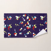 Vet Abstract Rood Blauw Gele Cirkels Bad Handdoek (Handdoek)