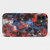 Vet Abstract Rood & Blauw iPhone 11 Hoesje (Achterkant (horizontaal))