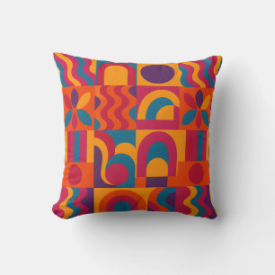 Vet Abstract Sierkussen – Retro stijl