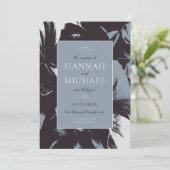 Vet Abstract Stoffig Blauw Zwart Kaart (Staand voorkant)