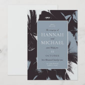 Vet Abstract Stoffig Blauw Zwart Kaart (Voorkant / Achterkant)