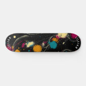 Vet Abstract Swirl Design Skateboard Deck (Horizontaal)