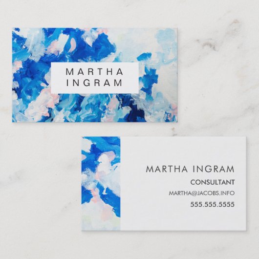 Vet abstract verfontwerp visitekaartje (Voorkant / Achterkant)