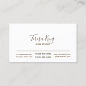 Vet Abstract Waterverf Cirkel rood/Oranje ID565 Visitekaartje (Achterkant)