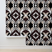 Vet Abstract zwart en beige patroonontwerp