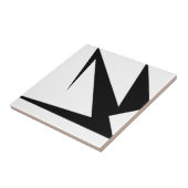 Vet Abstract zwart wit Tegeltje (Zijkant)