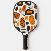  vet Abstracte retro moderne geometrische Pickleball Paddle (Achterkant)