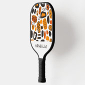  vet Abstracte retro moderne geometrische Pickleball Paddle (Links)
