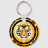 Vet Abstracte tijgerillustratie Sleutelhanger (Voorkant)