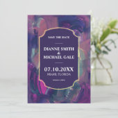 Vet Acryl Schilderij Sla de Datum uitnodiging op (Staand voorkant)