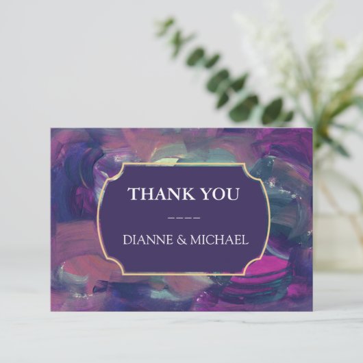 Vet acrylverf Hartelijk dank Kaart (Staand voorkant)