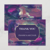 Vet acrylverf Hartelijk dank Kaart (Voorkant / Achterkant)