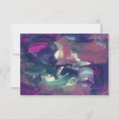 Vet acrylverf RSVP-kaart Kaart (Achterkant)