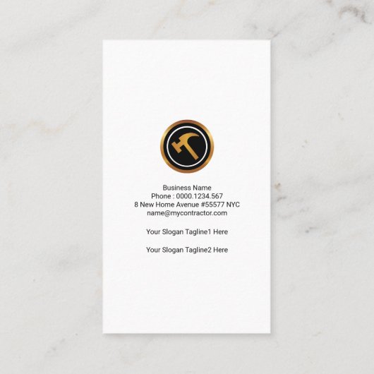 Vet Afbeelding Lijst Algemene constructie Visitekaartje (Achterkant)